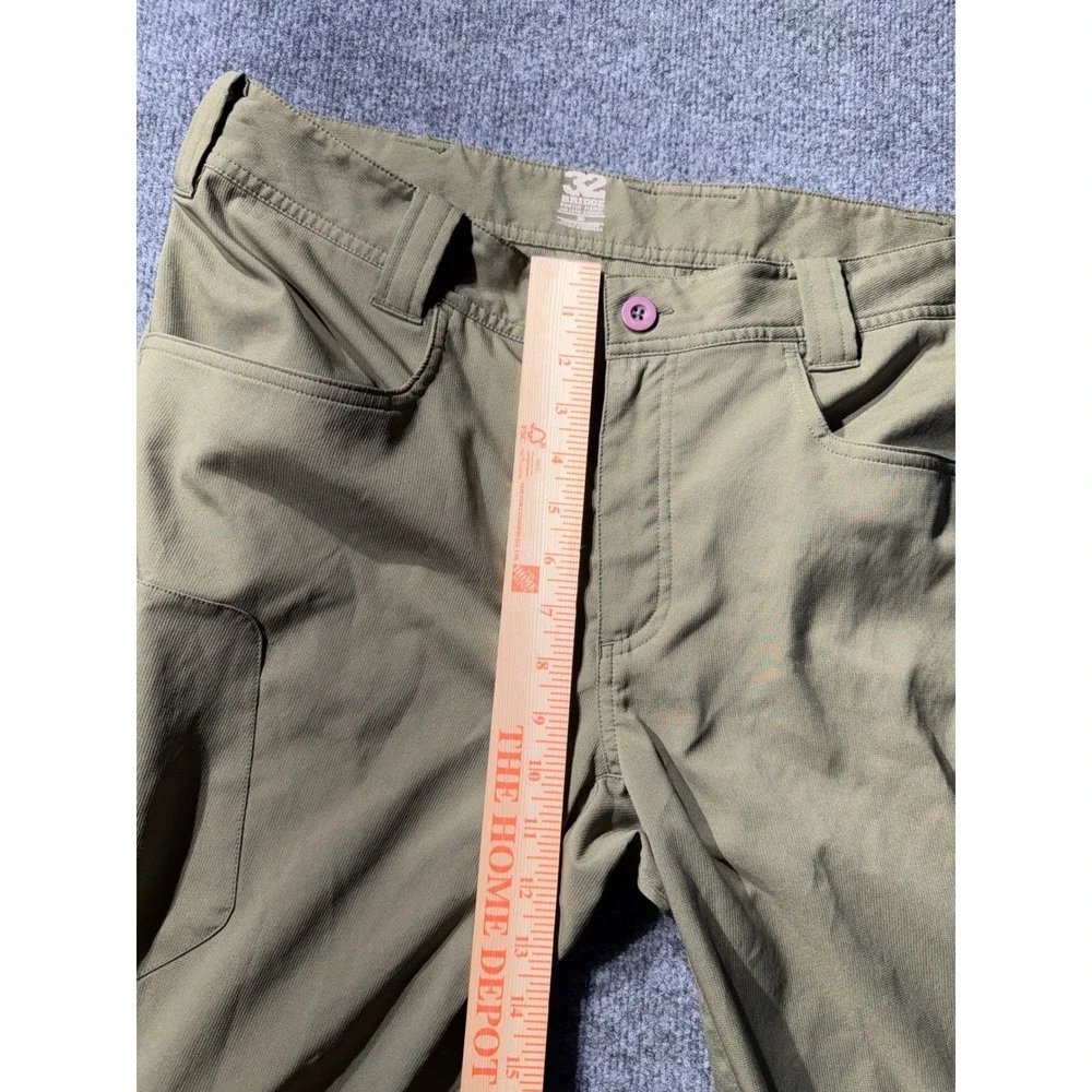 Cabelas 32 Bridge Mens 36 Hiking Pants Olive Green Roll Up Cargo M25PT150 SFE